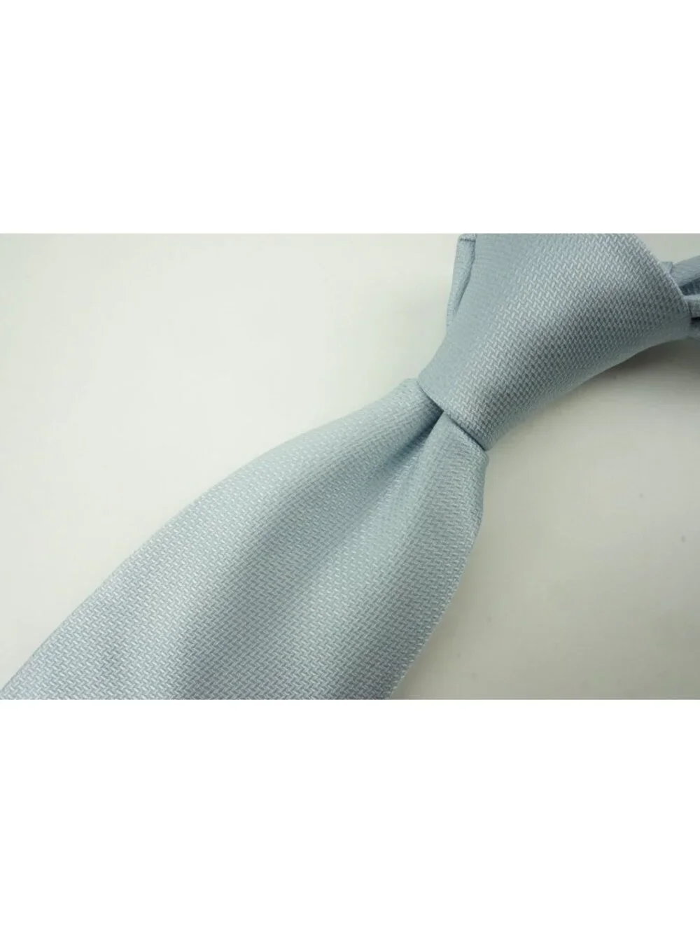 Eton Arctic Blue Herringbone 100% Silk Tie Brand New With Tags